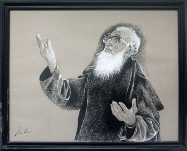 Retrato del Padre Domingo realizado por Laura.