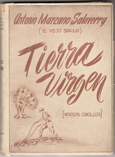 Tapa de una edición de Tierra Virgen, de Antonio Marzano Salaverry.